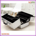 Pure Silver ABS Surface Good Finish Hard Side Cosmetic Case (SACMC061)